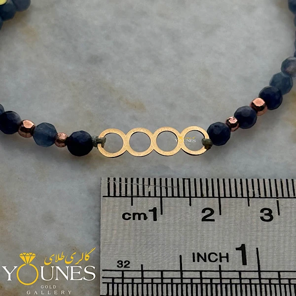 دستبند دایره ای طلا لیزری